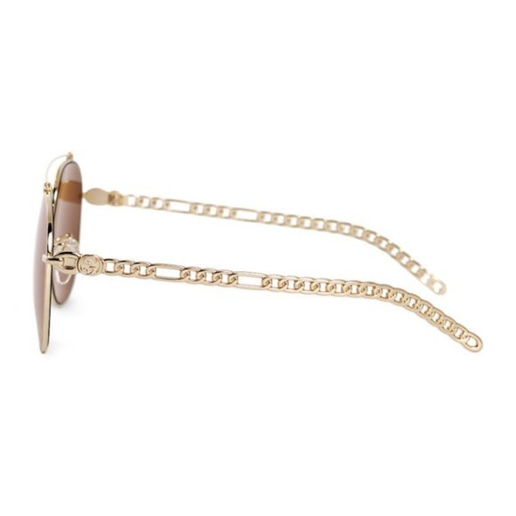 Gucci Brown Aviator Sunglasses - Picture 3 of 5